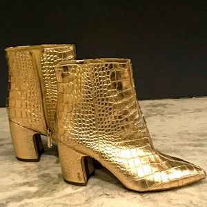 Sam Edelman Hilty Gold Booties